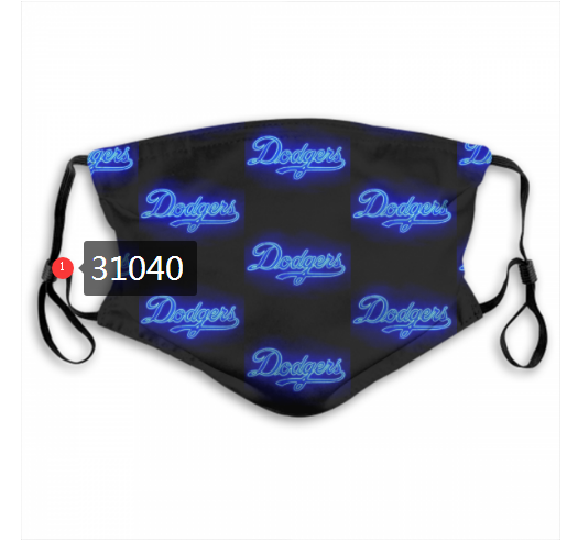 2020 Los Angeles Dodgers Dust mask with filter 42->mlb dust mask->Sports Accessory